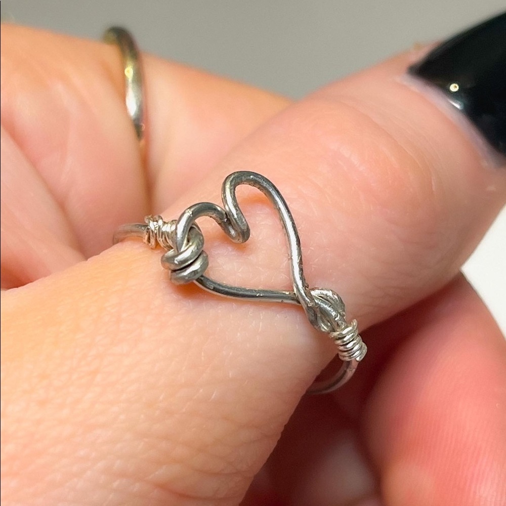 Wired Ring silver (Heart)